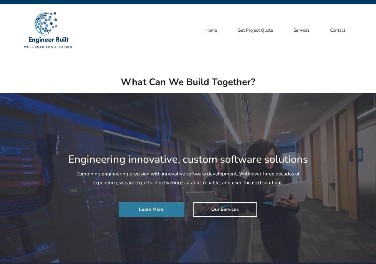 Homepage preview of Engineer Built