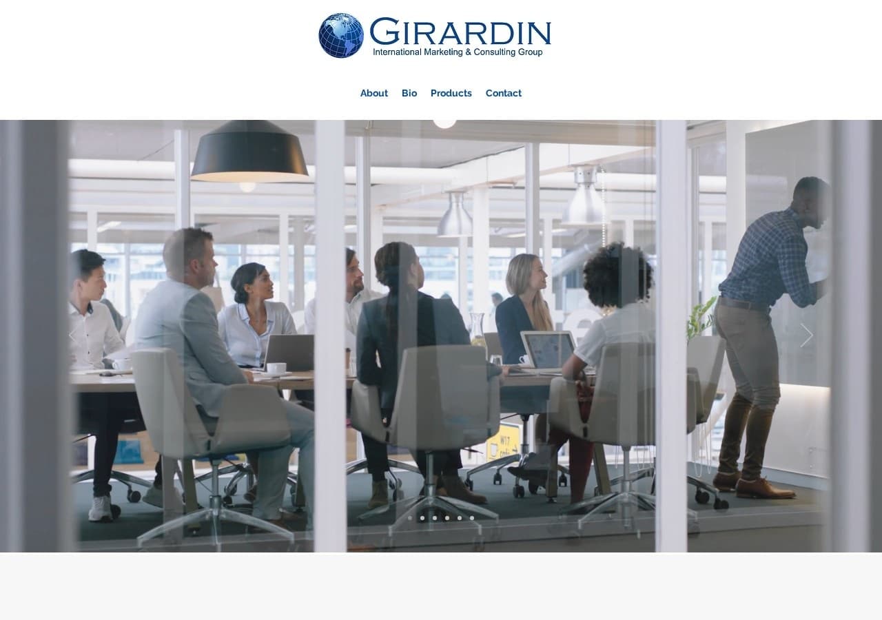 Homepage preview of Girardin Marketing